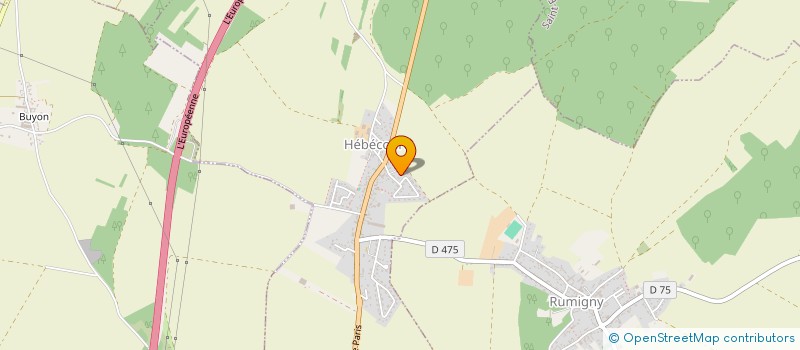 localisation de l'entreprise SCI XABIA  HEBECOURT