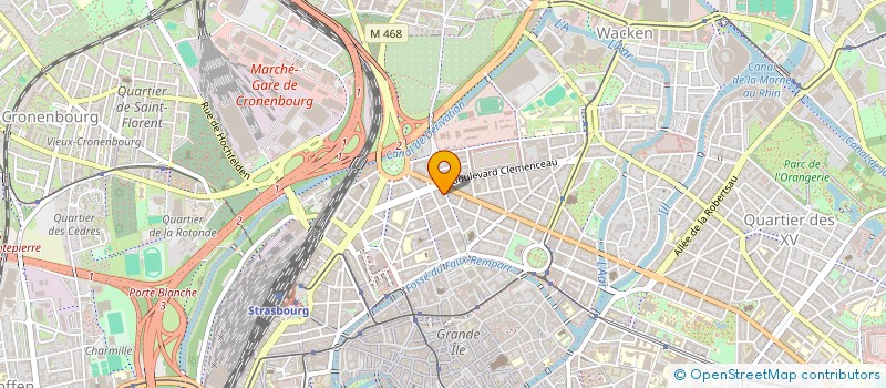 localisation de l'entreprise SCI XACEMI  STRASBOURG