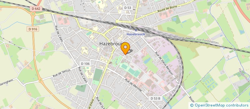 localisation de l'entreprise SCI XACO INVESTISSEMENT  HAZEBROUCK