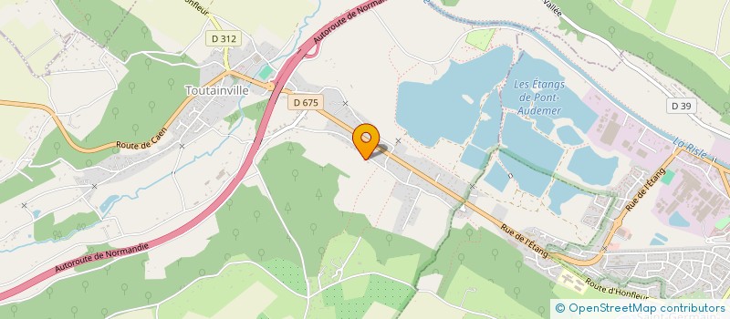 localisation de l'entreprise SCI XAD  TOUTAINVILLE