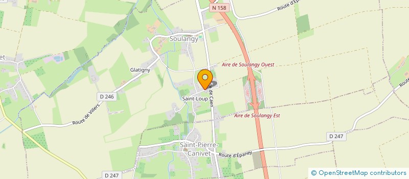 localisation de l'entreprise SCI XADRIELLE  SOULANGY