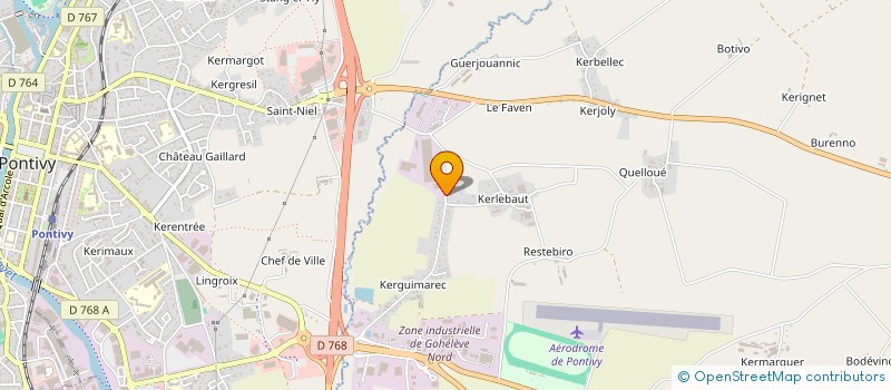 localisation de l'entreprise SCI XAER  NOYAL-PONTIVY