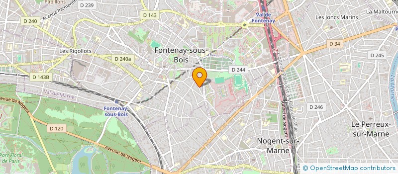 localisation de l'entreprise SCI XAGETHI  FONTENAY-SOUS-BOIS