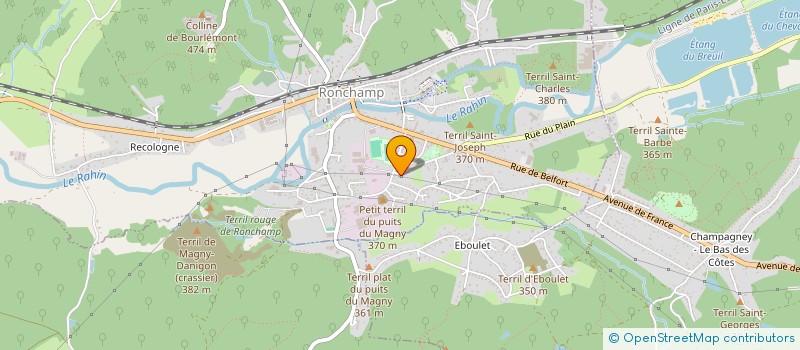 localisation de l'entreprise SCI XALEX  RONCHAMP