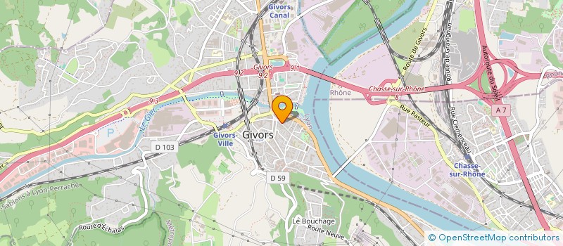 localisation de l'entreprise SCI XALIA  GIVORS