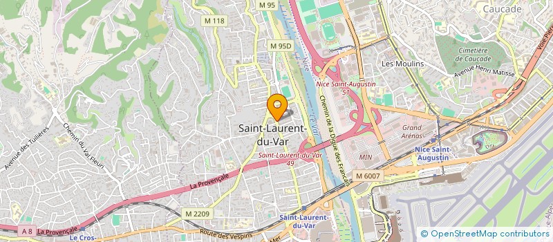 localisation de l'entreprise SCI XAMA à SAINT-LAURENT-DU-VAR