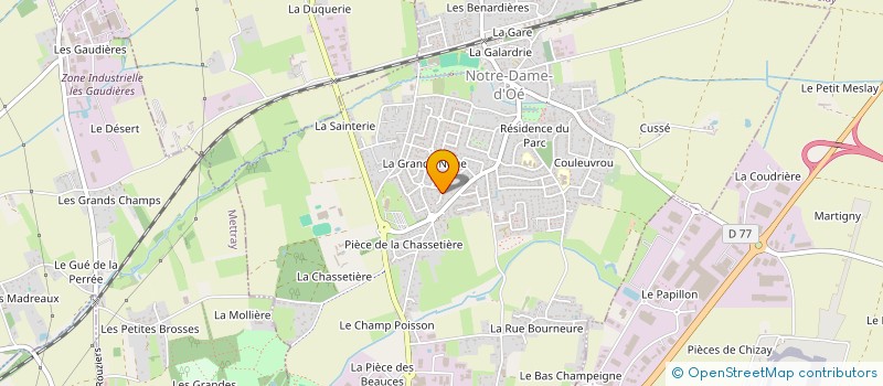 localisation de l'entreprise SCI XAMA à NOTRE-DAME-D'OE