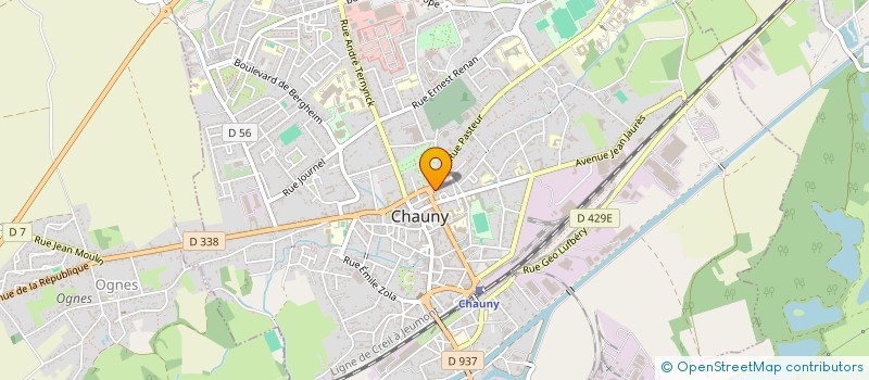 localisation de l'entreprise SCI XANA à CHAUNY
