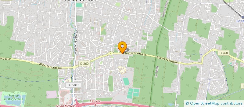 localisation de l'entreprise SCI XANA  GUJAN-MESTRAS