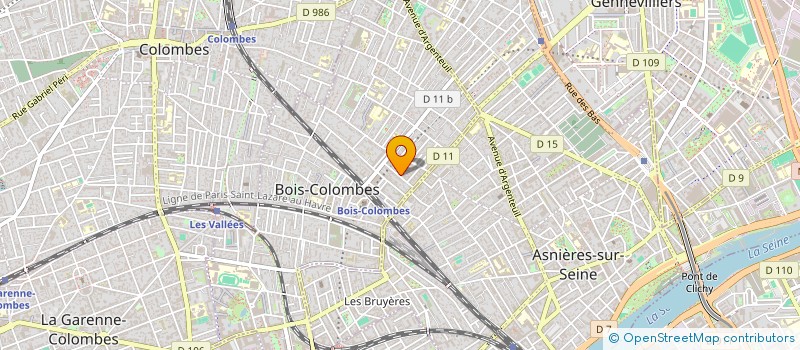 localisation de l'entreprise SCI XANAMI à BOIS-COLOMBES