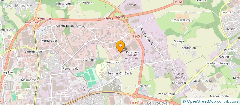 localisation de l'entreprise SCI XAO  GUIPAVAS