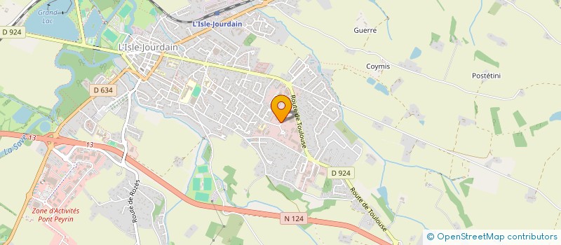 localisation de l'entreprise SCI XAPHI  L'ISLE-JOURDAIN