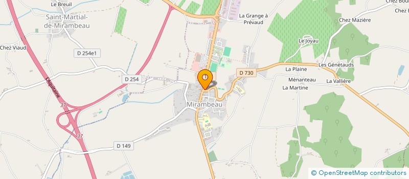 localisation de l'entreprise SCI XARAFOR  MIRAMBEAU