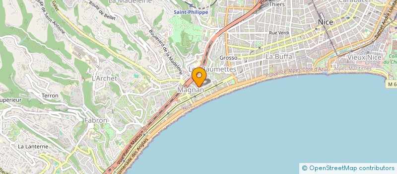 localisation de l'entreprise SCI XASAVAL à NICE