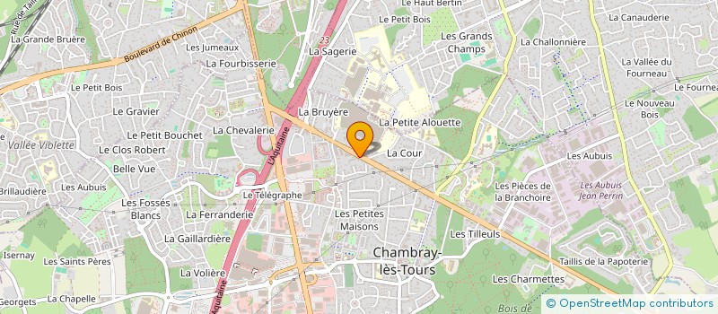 localisation de l'entreprise SCI XATIA  CHAMBRAY-LES-TOURS