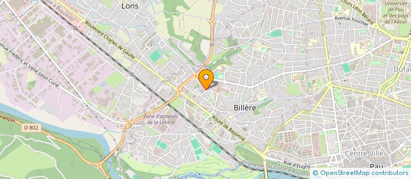 localisation de l'entreprise SCI XAV  BILLERE