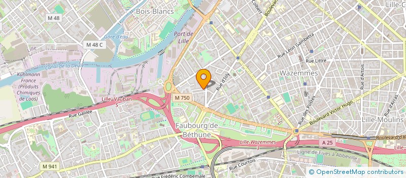 localisation de l'entreprise SCI XAVAN à LILLE