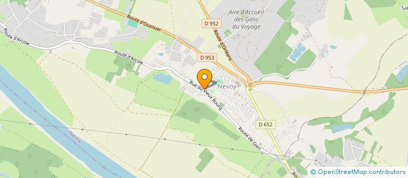localisation de l'entreprise SCI XAVFLO à NEVOY