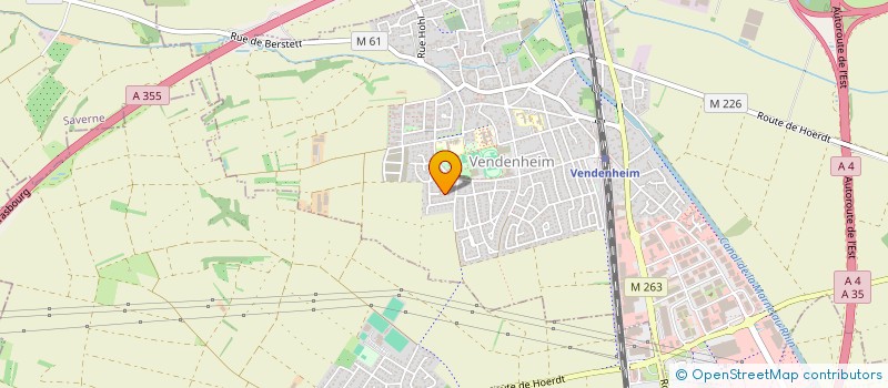 localisation de l'entreprise SCI XAVIER  VENDENHEIM