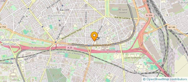 localisation de l'entreprise SCI XAVIER BRASSART  LILLE