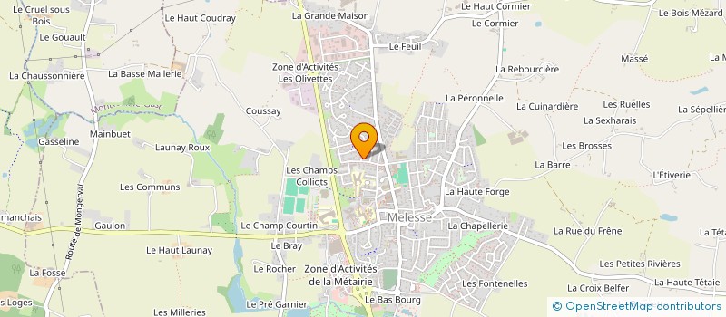 localisation de l'entreprise SCI XAVIER GRALL  MELESSE