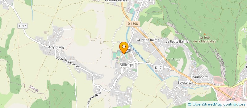 localisation de l'entreprise SCI XAVIER SUREAU  EPAGNY METZ-TESSY