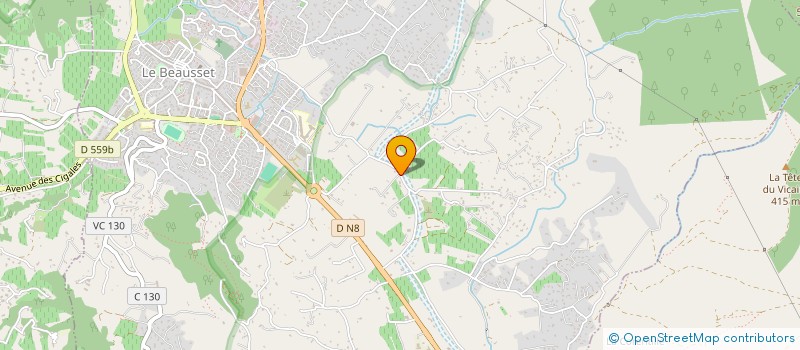 localisation de l'entreprise SCI XAVISA  LE BEAUSSET