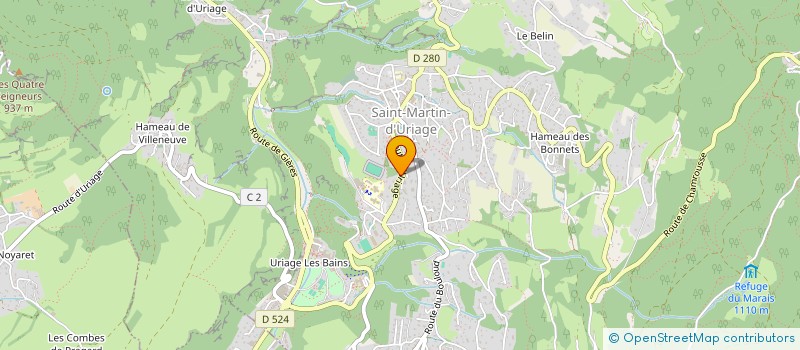 localisation de l'entreprise SCI XBCB  SAINT-MARTIN-D'URIAGE