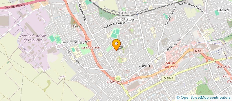 localisation de l'entreprise SCI XBK  LIEVIN