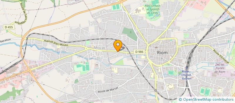 localisation de l'entreprise SCI XCLM  RIOM