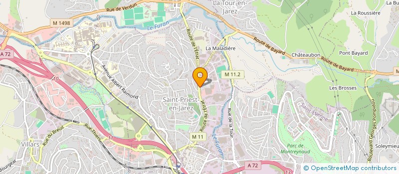 localisation de l'entreprise SCI XENUS  SAINT-PRIEST-EN-JAREZ