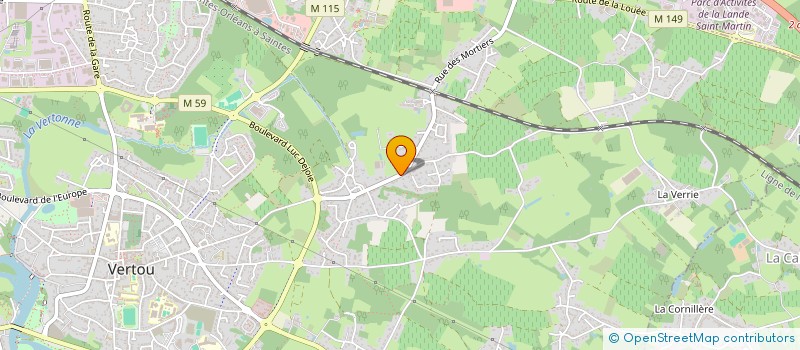 localisation de l'entreprise SCI XERUS  VERTOU