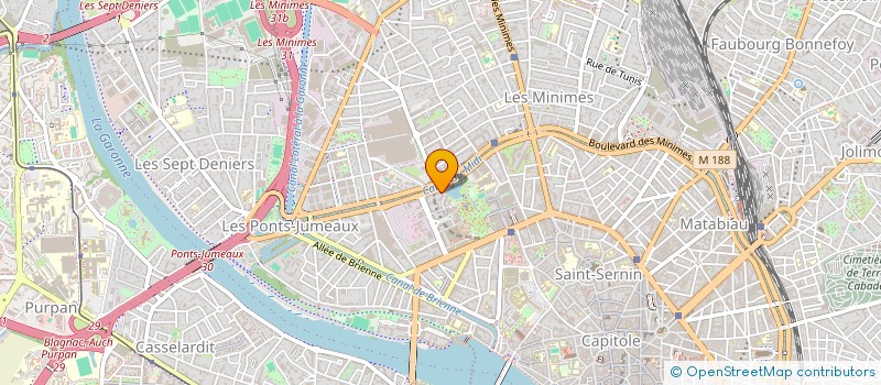 localisation de l'entreprise SCI XERUS à TOULOUSE