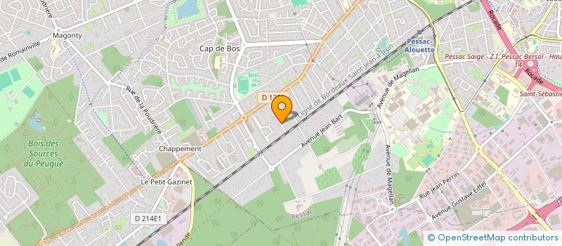 localisation de l'entreprise SCI XFB à PESSAC