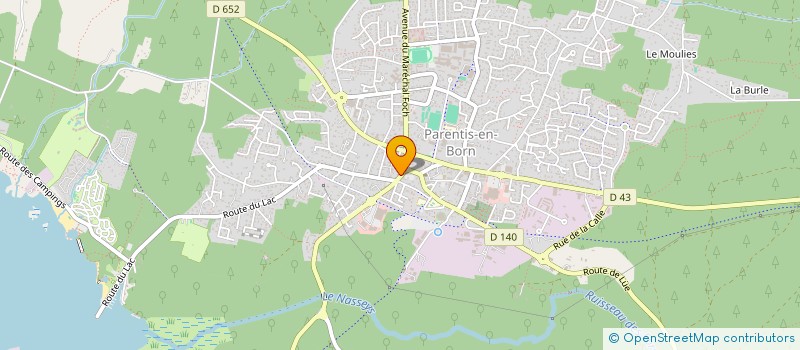 localisation de l'entreprise SCI XIAPLA  PARENTIS-EN-BORN