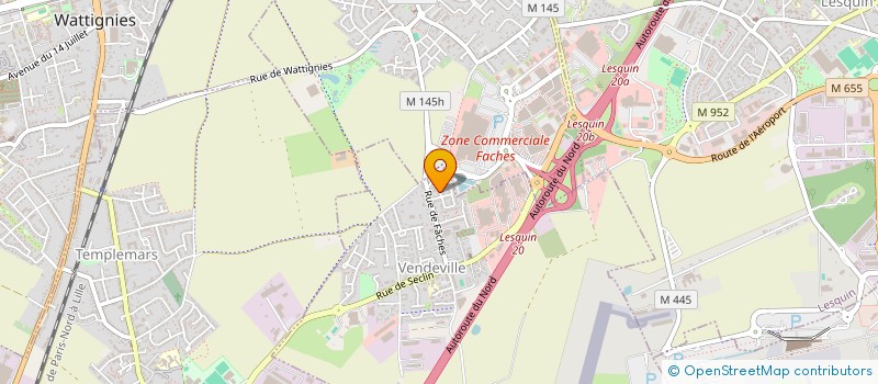 localisation de l'entreprise SCI XIII  VENDEVILLE