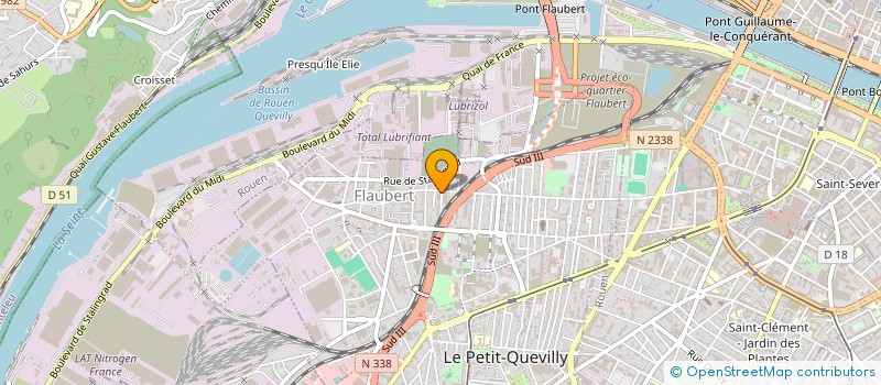 localisation de l'entreprise SCI XIMA  LE PETIT-QUEVILLY