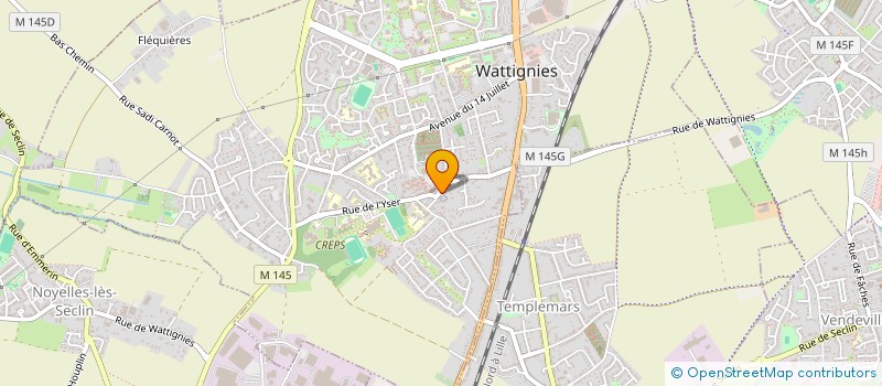 localisation de l'entreprise SCI XINDA  WATTIGNIES