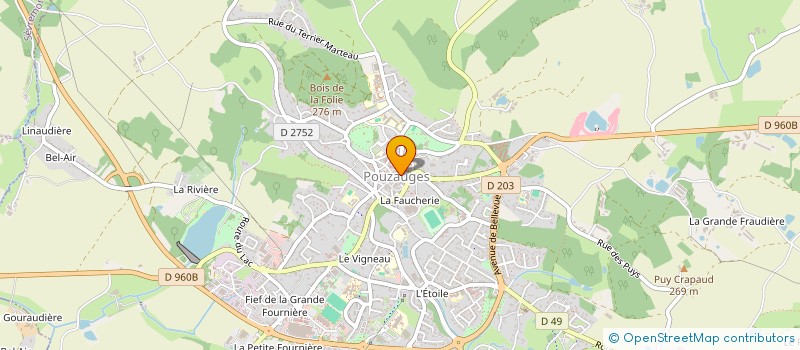 localisation de l'entreprise SCI XIORCAL  POUZAUGES