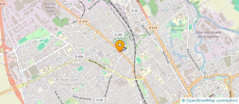 localisation de l'entreprise SCI XL  TROYES