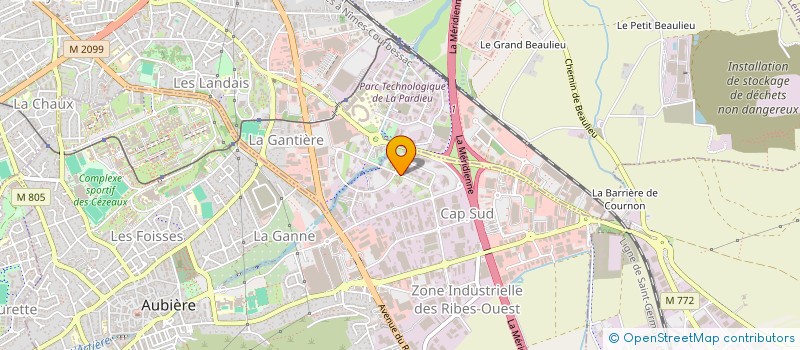 localisation de l'entreprise SCI XL DOMES  AUBIERE