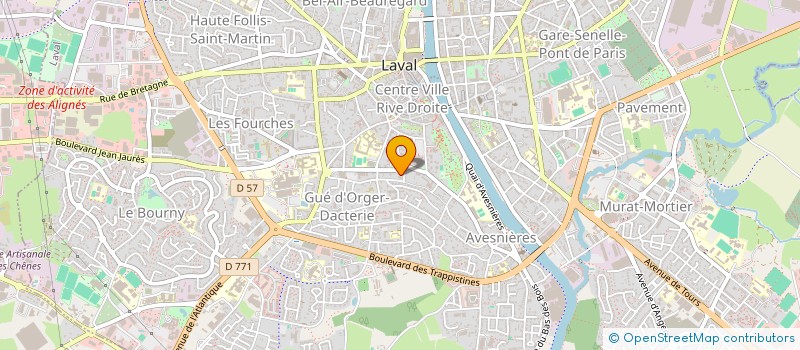localisation de l'entreprise SCI XLB IMMO à LAVAL