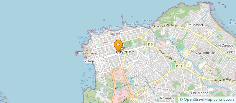 localisation de l'entreprise SCI XLENCE  CAYENNE