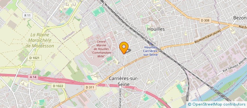 localisation de l'entreprise SCI XMS  HOUILLES