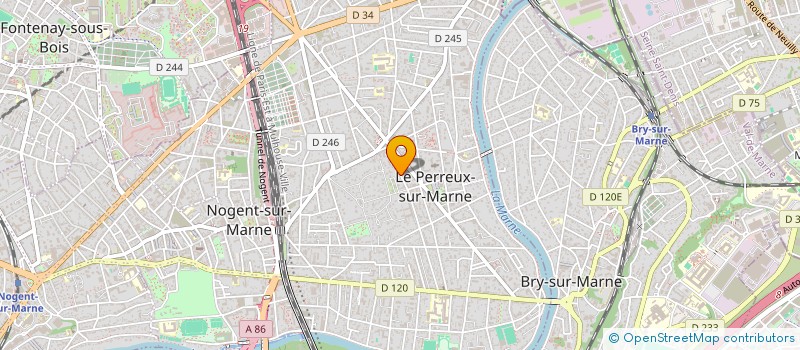 localisation de l'entreprise SCI XN - LOC  LE PERREUX-SUR-MARNE