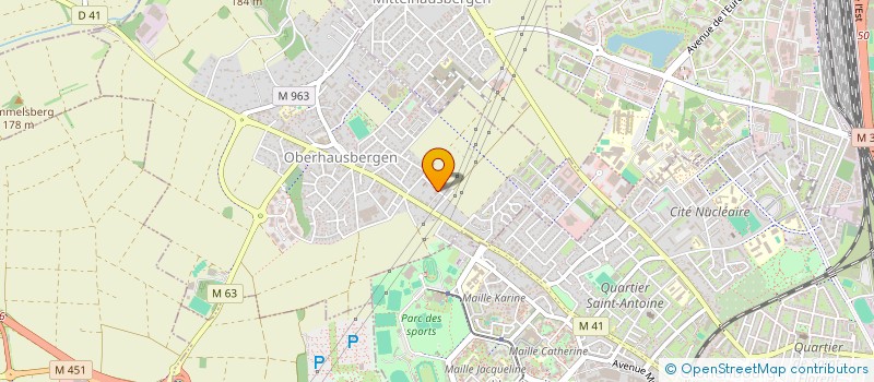 localisation de l'entreprise SCI XOXO  OBERHAUSBERGEN