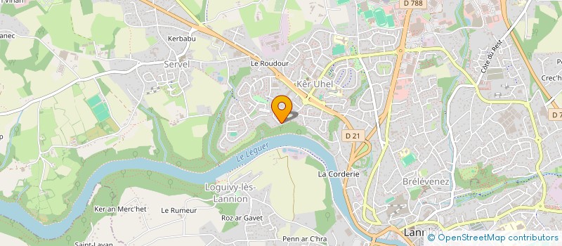 localisation de l'entreprise SCI XOYTCO  LANNION