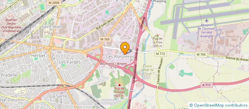 localisation de l'entreprise SCI XP 2  CLERMONT-FERRAND