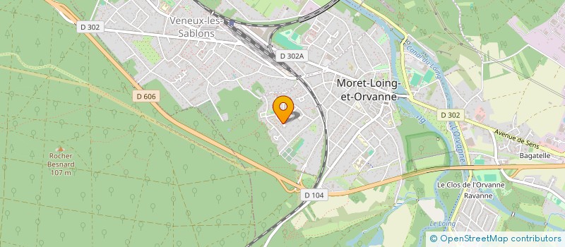 localisation de l'entreprise SCI XQLMT  MORET-LOING-ET-ORVANNE