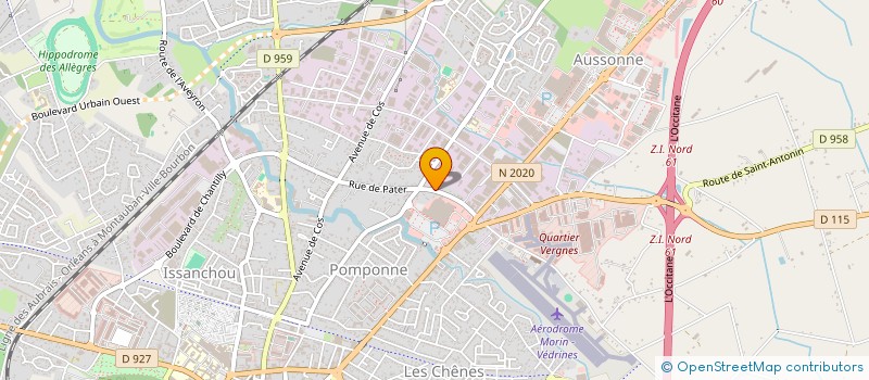 localisation de l'entreprise SCI XRLN  MONTAUBAN